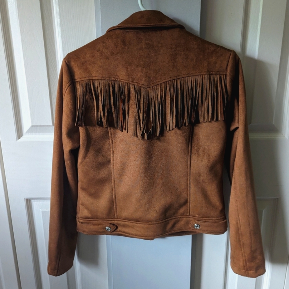 Suede Jacket with fringe